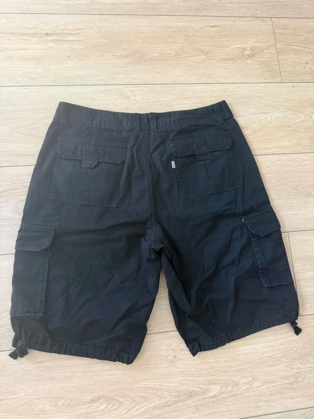 Pro Club Black Cargo Shorts Utility Y2K Gorpcore Loose Fit - Picture 7 of 9